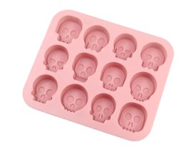 Molde silicona 12 calaveras 